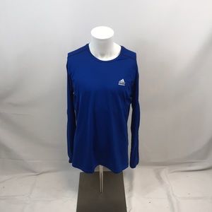Adidas Climalite techfit blue long sleeve shirt